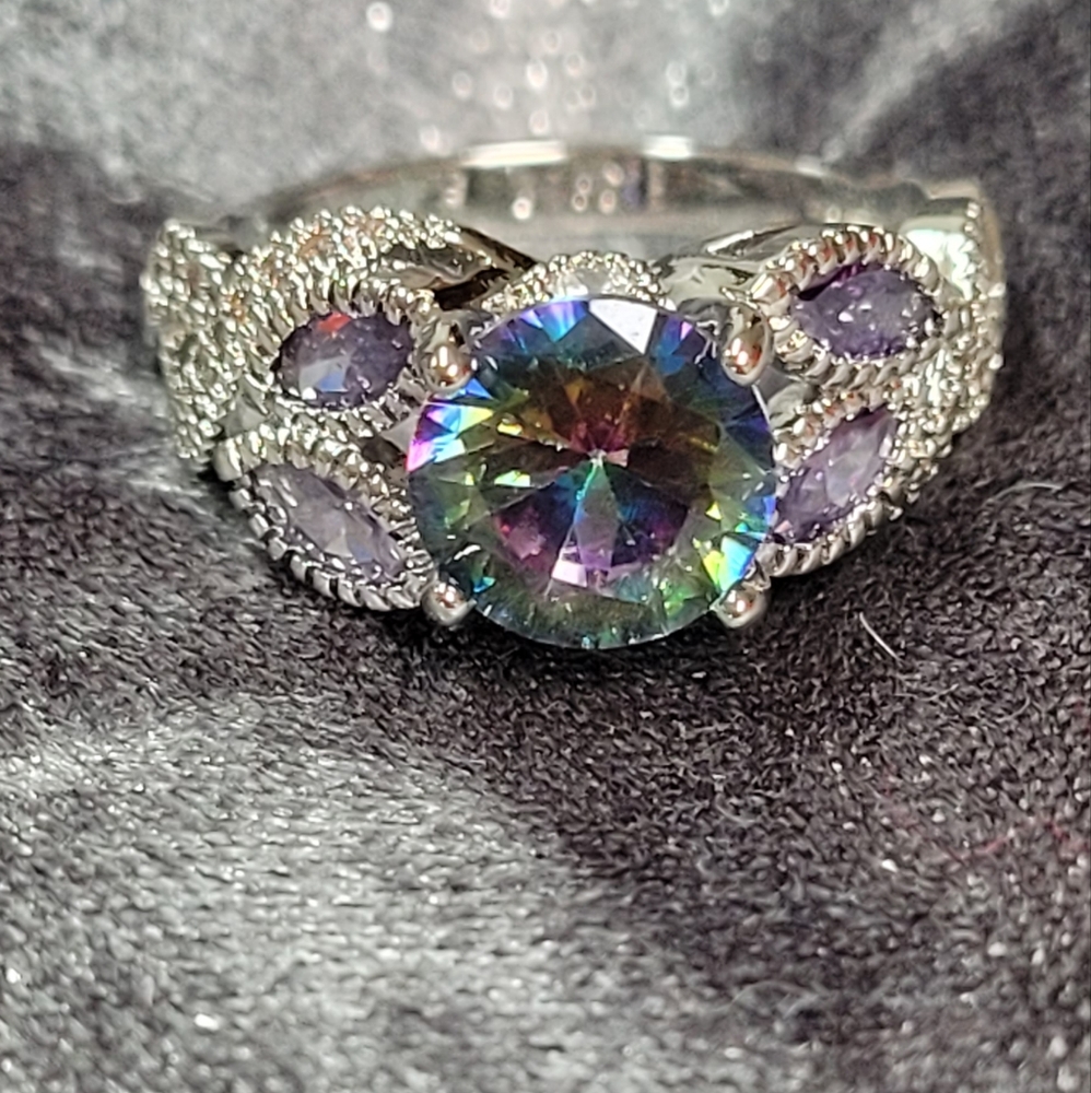 925S  Mystic Rainbow Ring - Picture 3 of 6